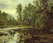 Valentin Serov the Overgrown Pond. Domotcanovo oil painting